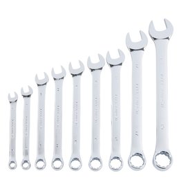 9 Pc Fully Polished Metric Combination Wrench Set