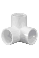90-Degree PVC Sch 40 Side Outlet Elbow 1S x 1S x 1/2FIP