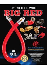 BIG RED 3/4 X 3/4 X 48 GAS CONNECTOR