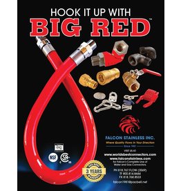 BIG RED 3/4 X 3/4 X 48 GAS CONNECTOR