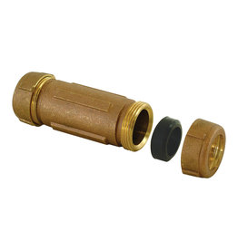 BRASS COMPRESSION COUPLING 3/4 X 1