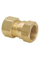 BRASS COMPRESSION X FEMALE UNION 3/8 X 1/2