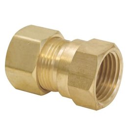 BRASS COMPRESSION X FEMALE UNION 3/8 X 1/2