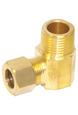 BRASS COMPRESSION X MALE ELBOW 3/8"