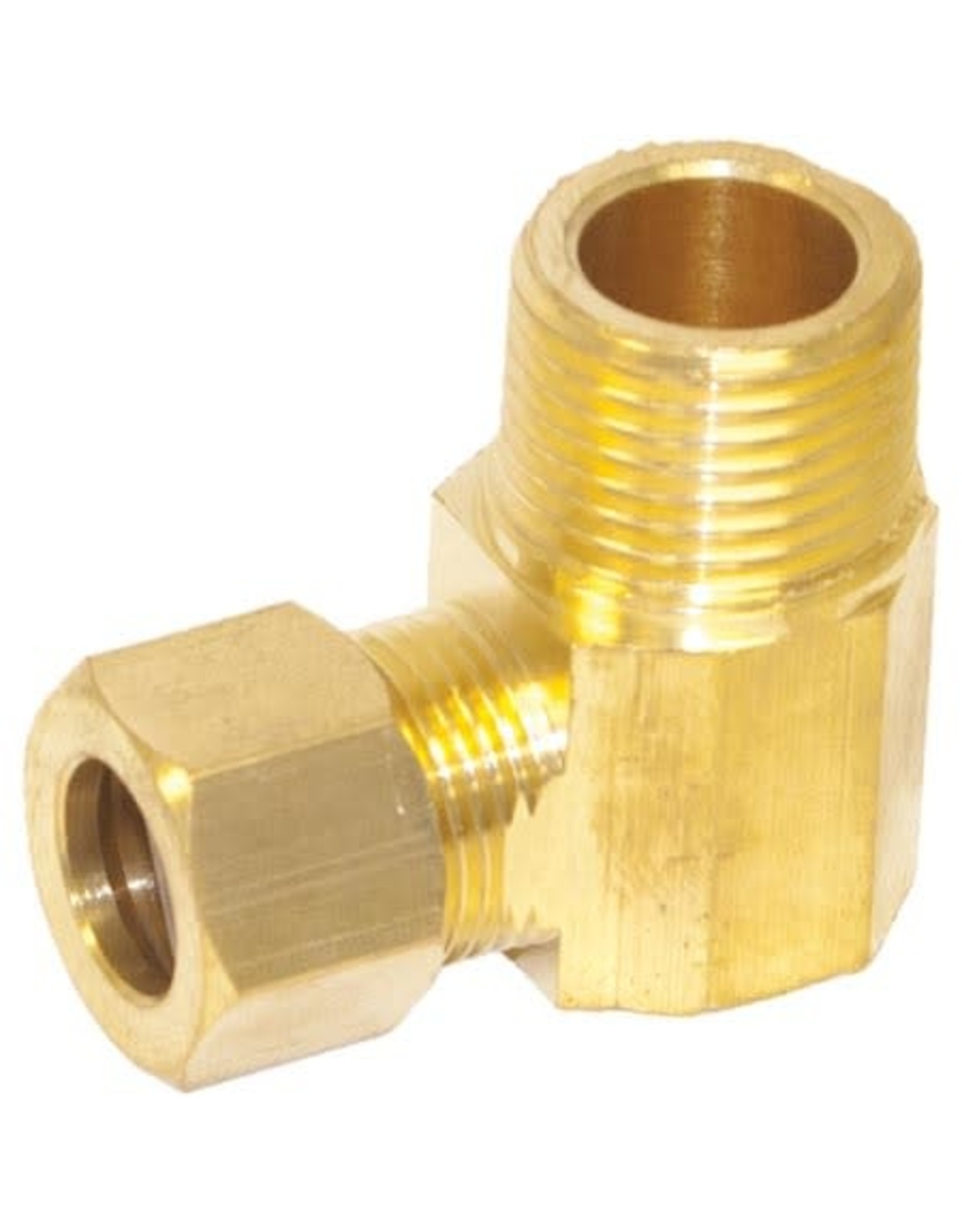 BRASS COMPRESSION X MALE ELBOW 3/8"
