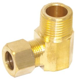 BRASS COMPRESSION X MALE ELBOW 3/8"