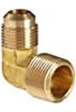 Brass Elbow 3/8" Flare x 3/8" MIP