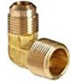 Brass Elbow 3/8" Flare x 3/8" MIP