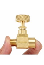 Brass Replacement Control Needle Valve 1/4" Male NPT X 1/4" Female NPT Connection
