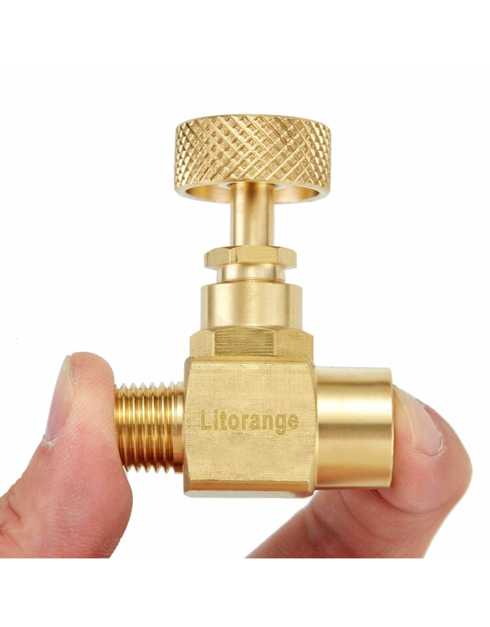 Brass Replacement Control Needle Valve 1/4" Male NPT X 1/4" Female NPT Connection