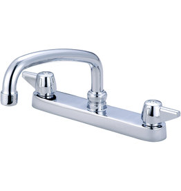 CENTRAL BRASS Two Handle Cast Brass Kitchen Faucet