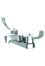 Chrome Wrist-Blade Handles Bathroom Faucet