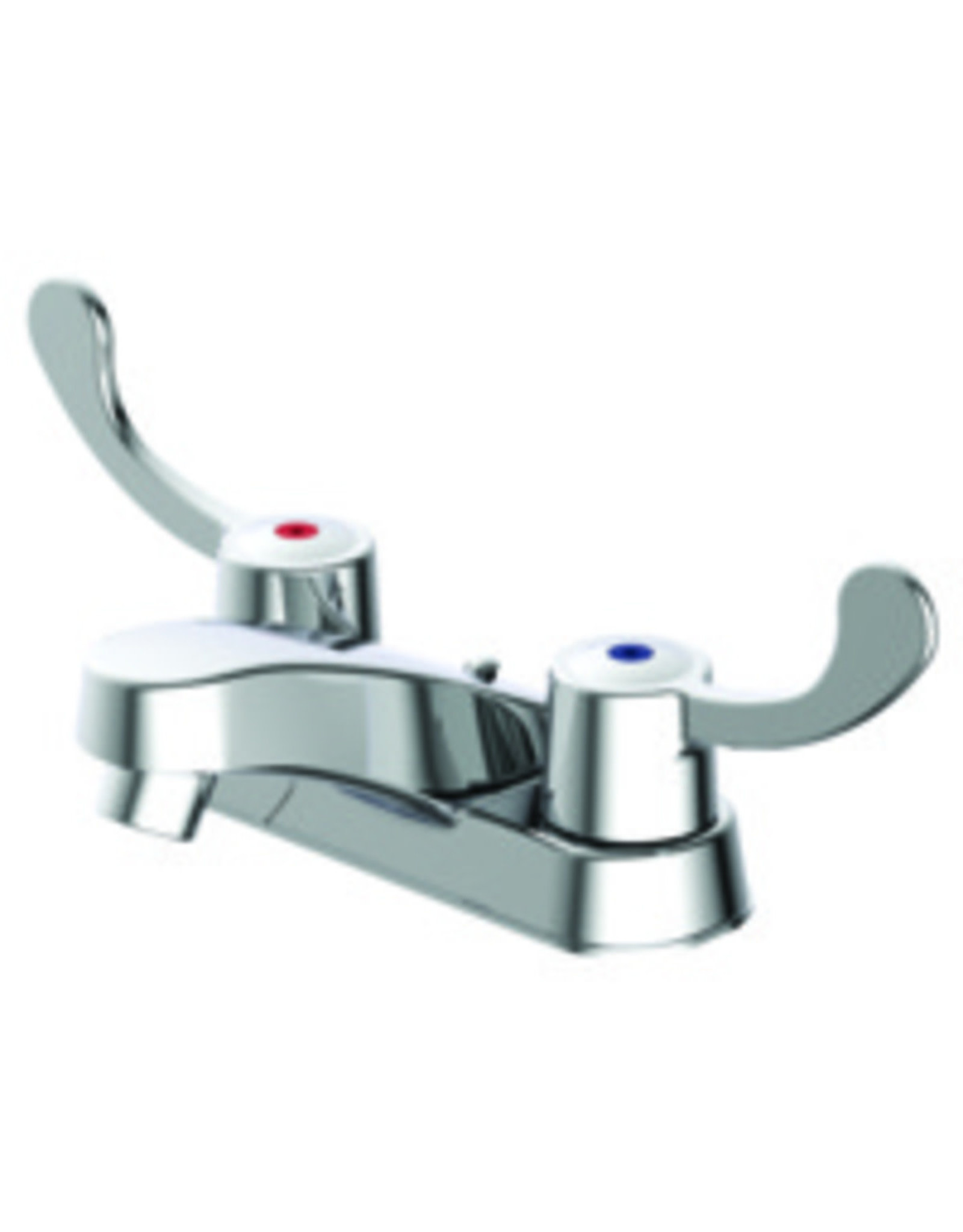Chrome Wrist-Blade Handles Bathroom Faucet