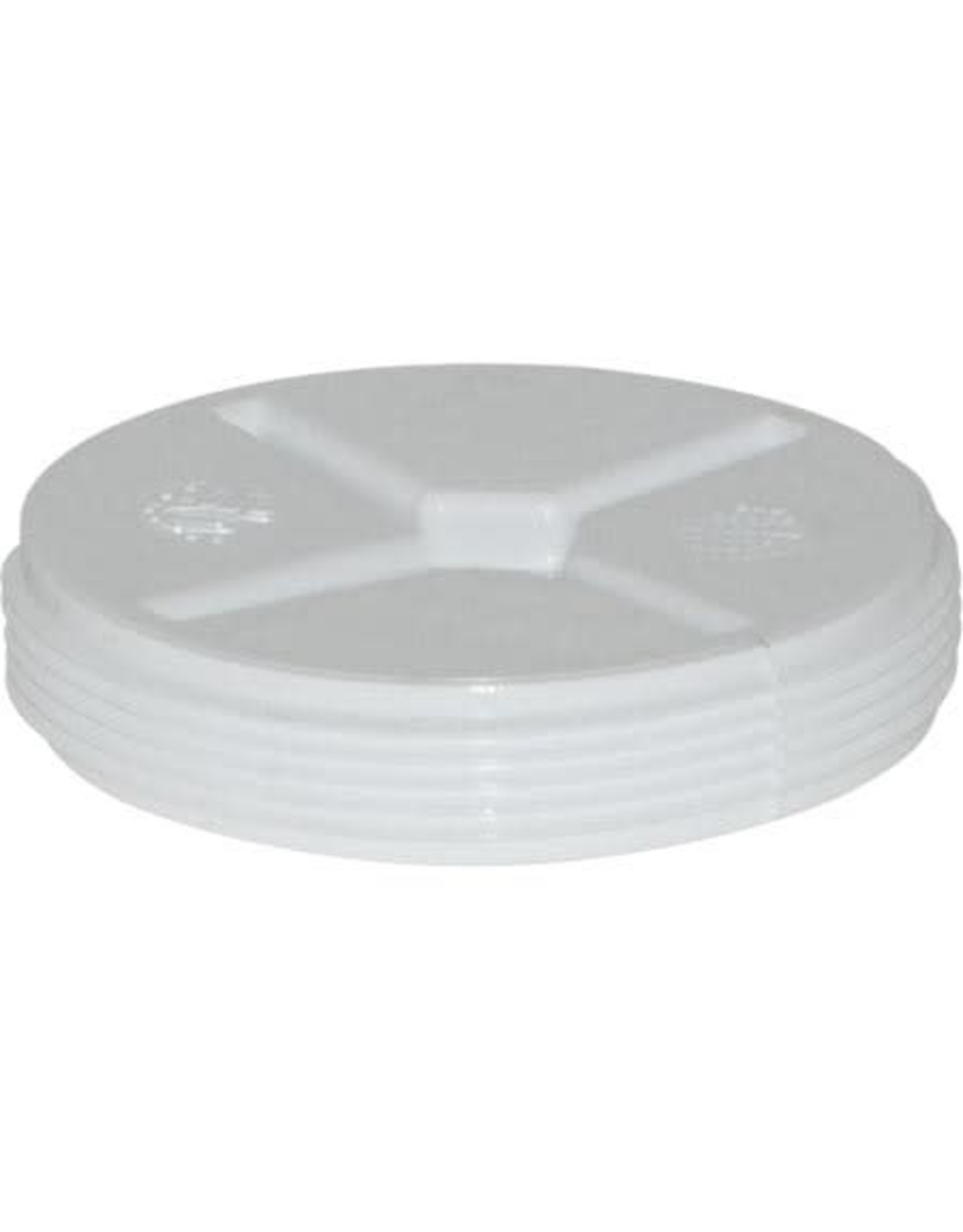 4" COUNTERSUNK PLUG PVC