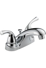 Delta Foundations Chrome 2-Handle 4-in Centerset Bathroom Faucet Drain Included
