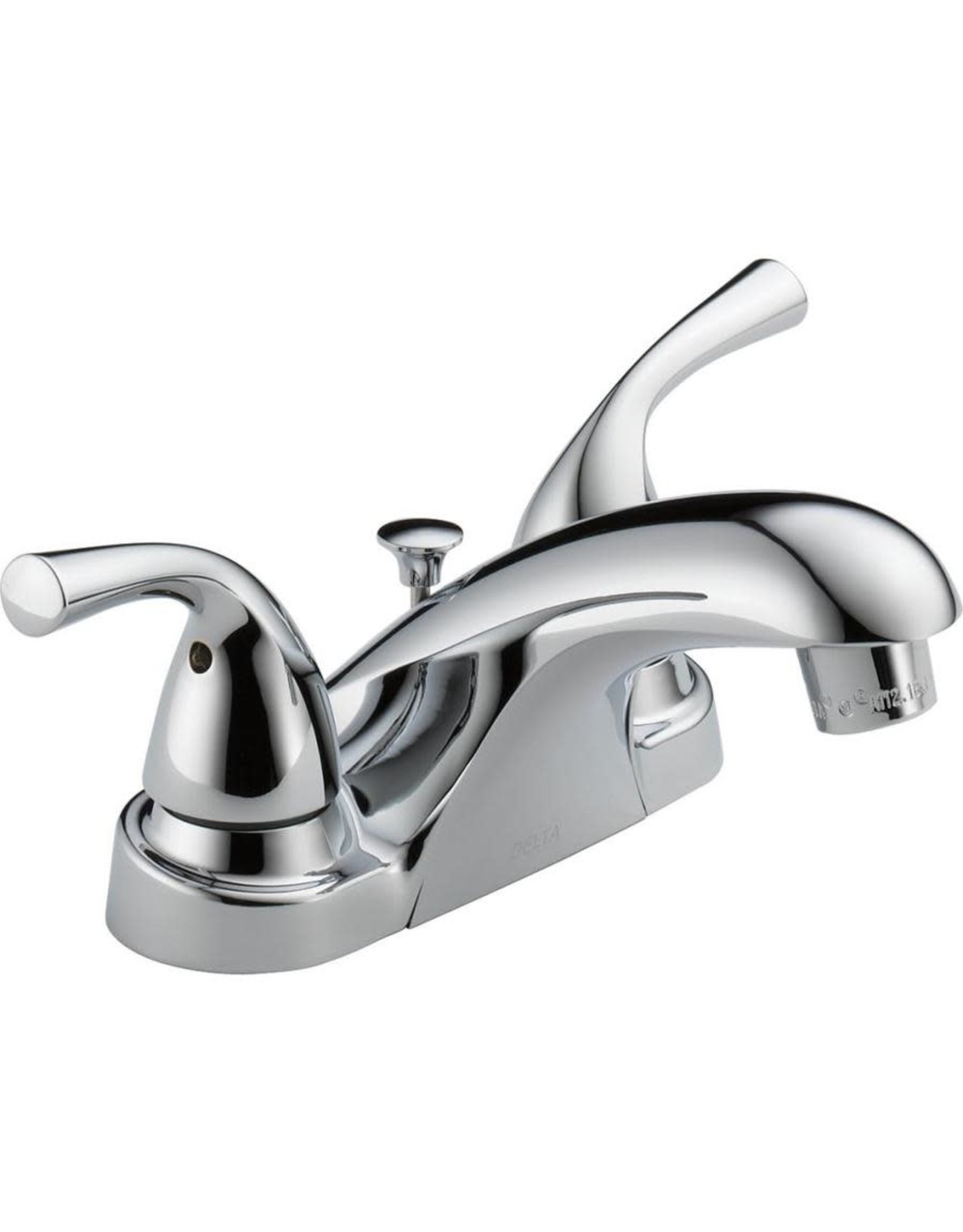Delta Foundations Chrome 2-Handle 4-in Centerset Bathroom Faucet Drain Included
