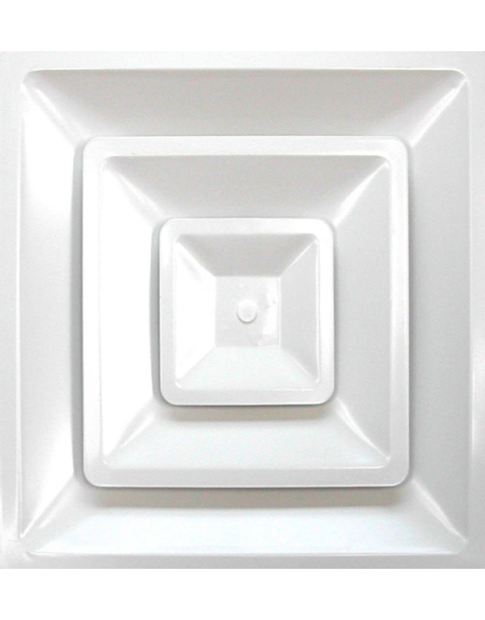 Diffuser 3 Cone With Damper Insulation White 24 X 24