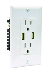 Dual USB Charger and Tamper-Resistant Duplex Receptacle – 15 Amp