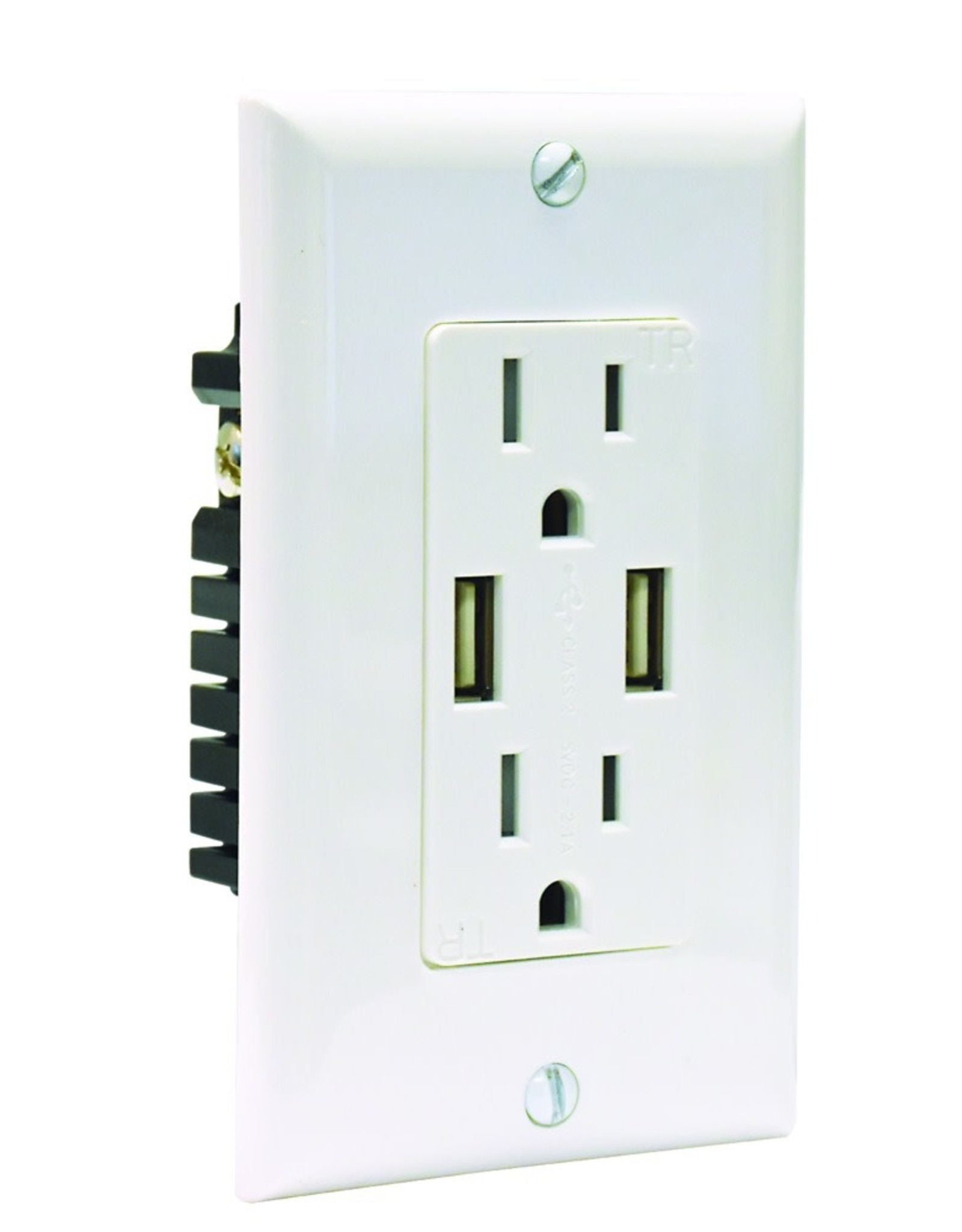 Dual USB Charger and Tamper-Resistant Duplex Receptacle – 15 Amp