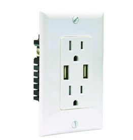 Dual USB Charger and Tamper-Resistant Duplex Receptacle – 15 Amp