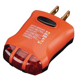 Electrical Receptacle Tester W/ GFCI Diagnosis