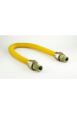 FALCON STAINLESS COATED GAS CONNECTOR 5/8 OD X