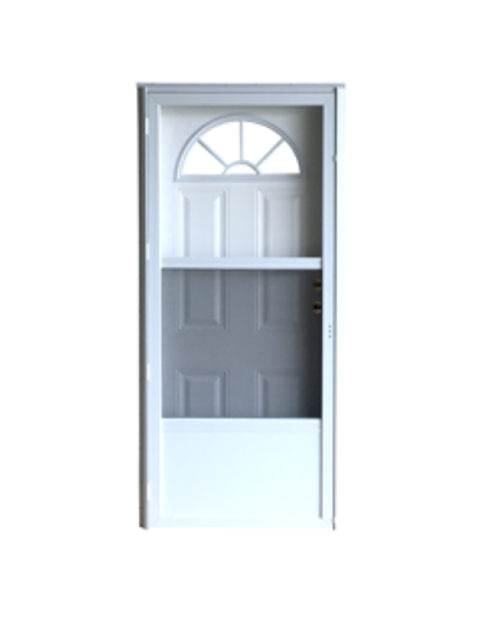 FAN STYLE WINDOW COMBINATION STEEL DOOR/ SPECIAL ORDER