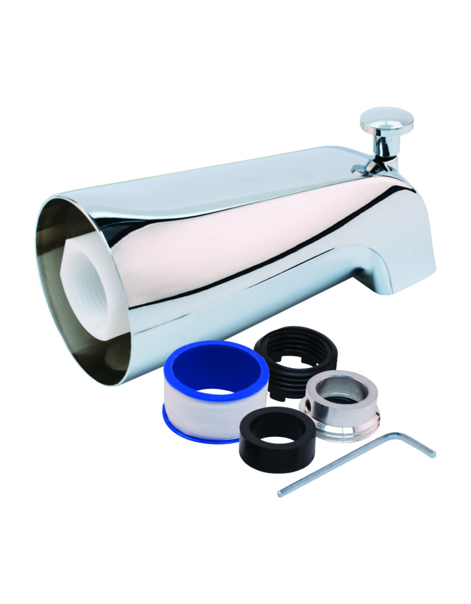 Fit-All Tub Spout with Diverter – Chrome