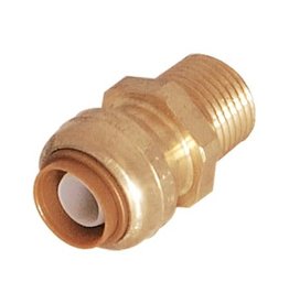 PUSHFIT BRASS MALE ADAPTER