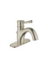 GROHE Wexford Brushed Nickel 1-Handle 4-in Centerset WaterSense Bathroom Faucet