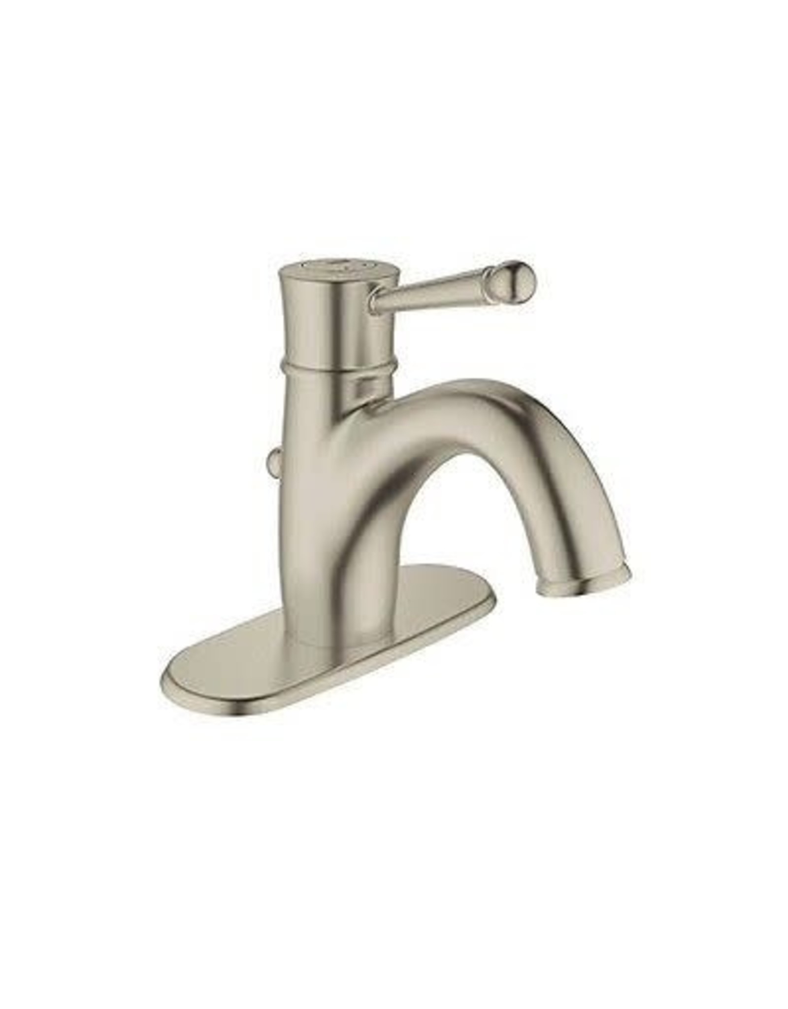 GROHE Wexford Brushed Nickel 1-Handle 4-in Centerset WaterSense Bathroom Faucet