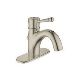 GROHE Wexford Brushed Nickel 1-Handle 4-in Centerset WaterSense Bathroom Faucet