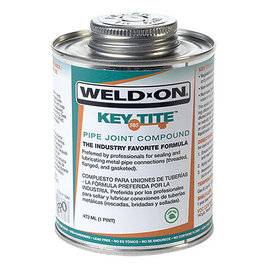 IPS Weld-On  1/2 Pint 505 Key Tite Green Pipe Thread Sealant