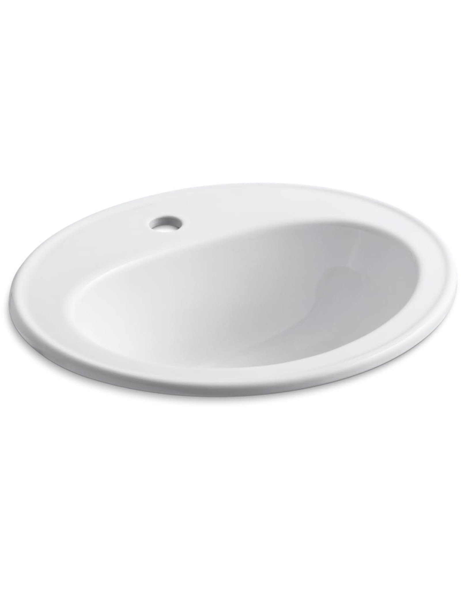 Kohler Pennington 16" Drop In Bathroom Sink w/ 1 Hole Drilled W/Overflow