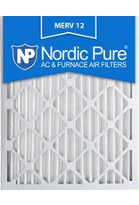 Nordic Pure 16x25x2M12-3 MERV 12 Pleated Air Condition Furnace Filter