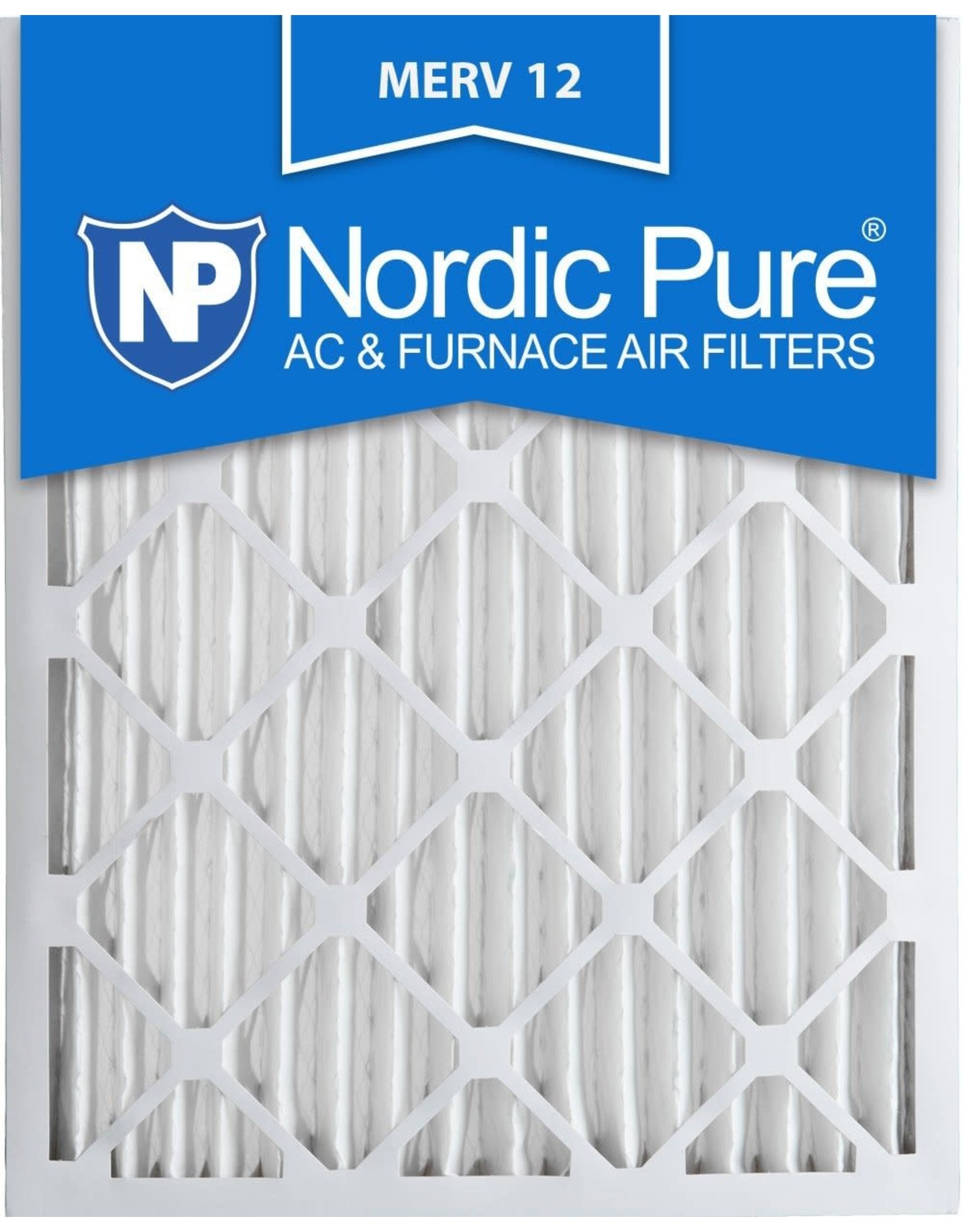 Nordic Pure 16x25x2M12-3 MERV 12 Pleated Air Condition Furnace Filter