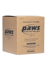 Paws Antimicrobial Disinfectant Hand Wipe 100/box