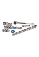 PITTSBURGH 3/8 In., 1/4 In. Drive SAE & Metric Socket Set, 40 Pc.