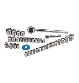PITTSBURGH 3/8 In., 1/4 In. Drive SAE & Metric Socket Set, 40 Pc.