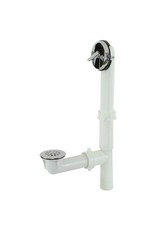 PLASTIC BATH WASTE/OVERFLOW ASSEMBLY 1 1/2 W/TRIP LEVER