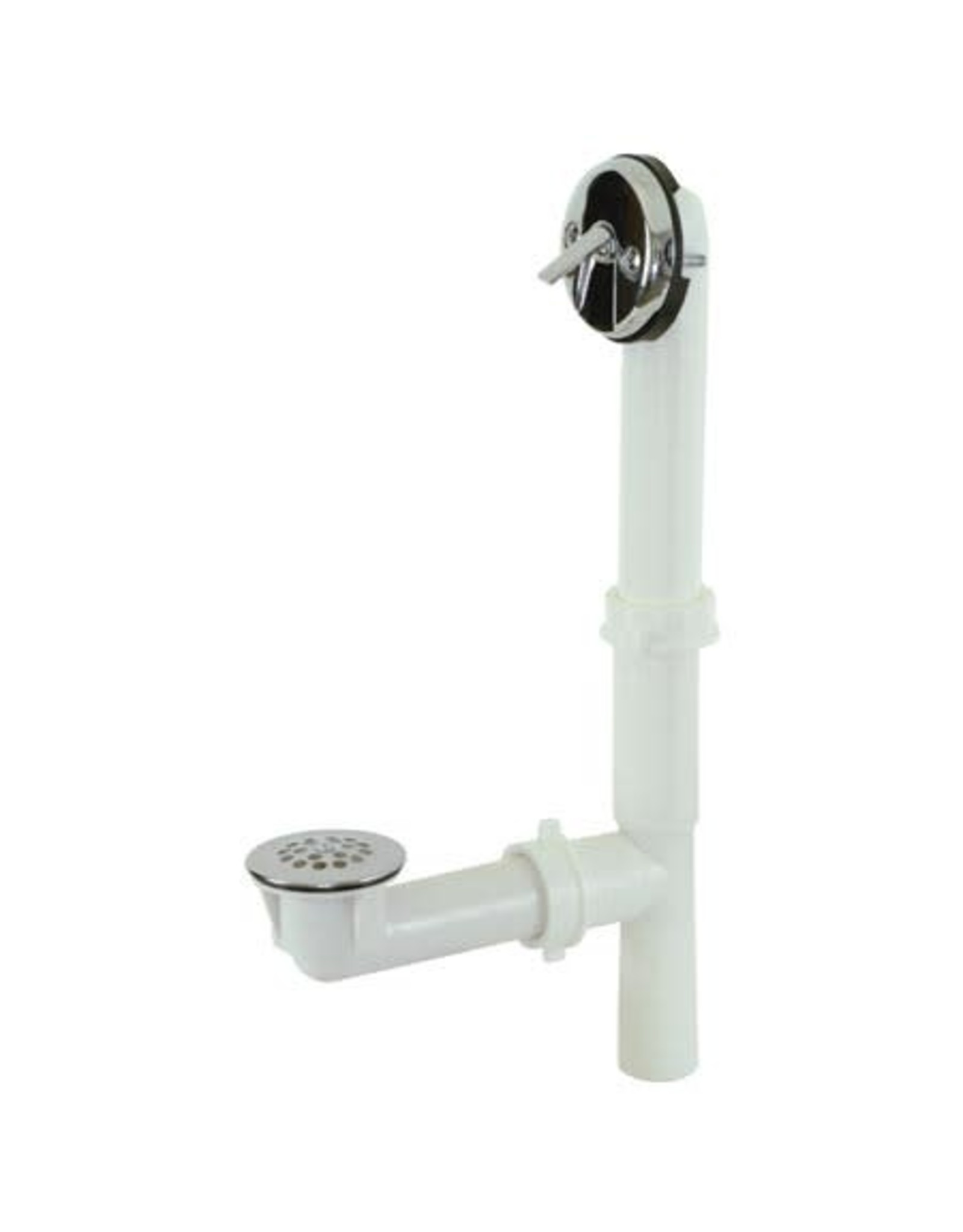 PLASTIC BATH WASTE/OVERFLOW ASSEMBLY 1 1/2 W/TRIP LEVER