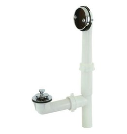 PLASTIC BATH WASTE/OVERFLOW ASSEMBLY 1 1/2