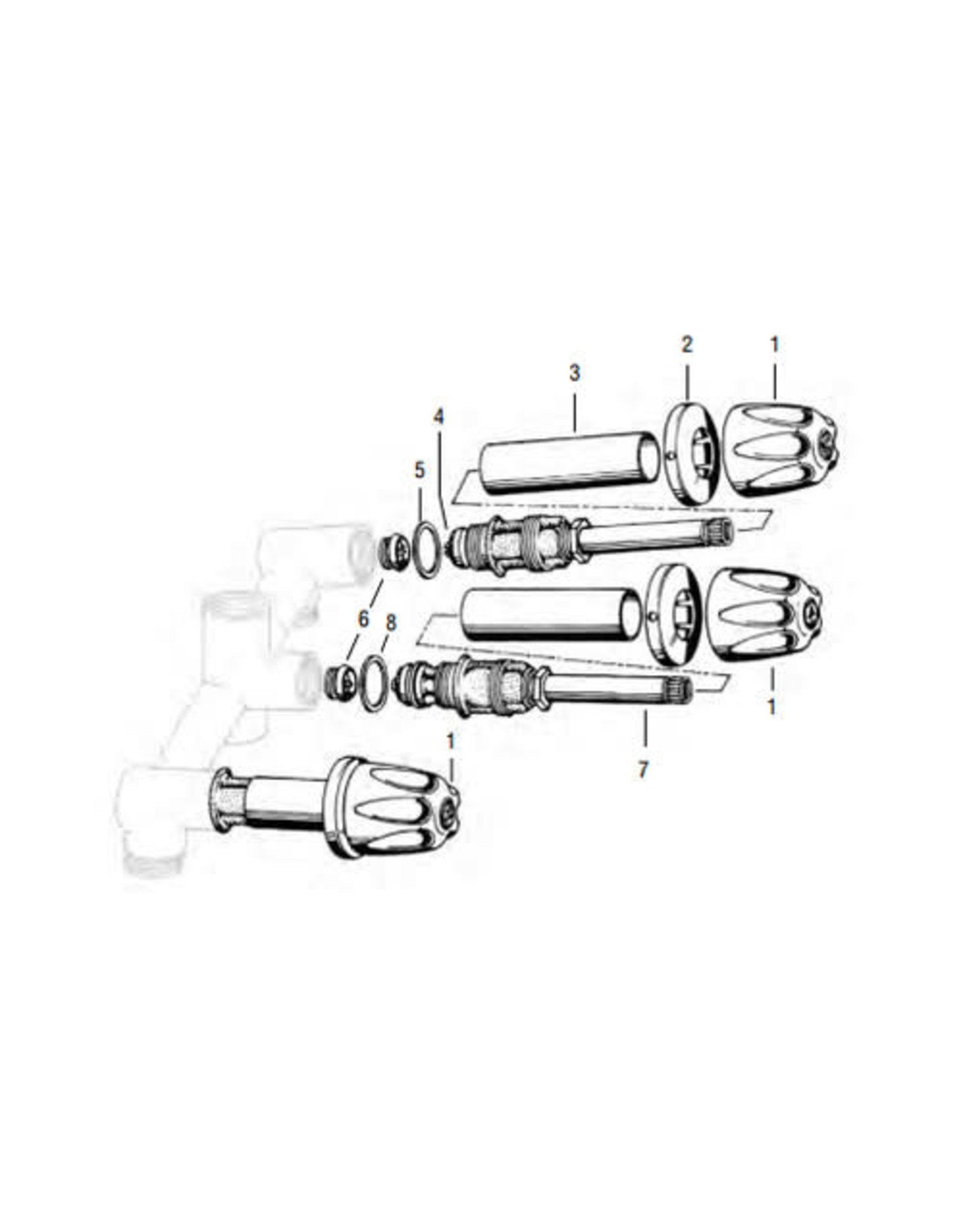 Price Pfister Old Style Verve Tub/Shower Rebuild Kit