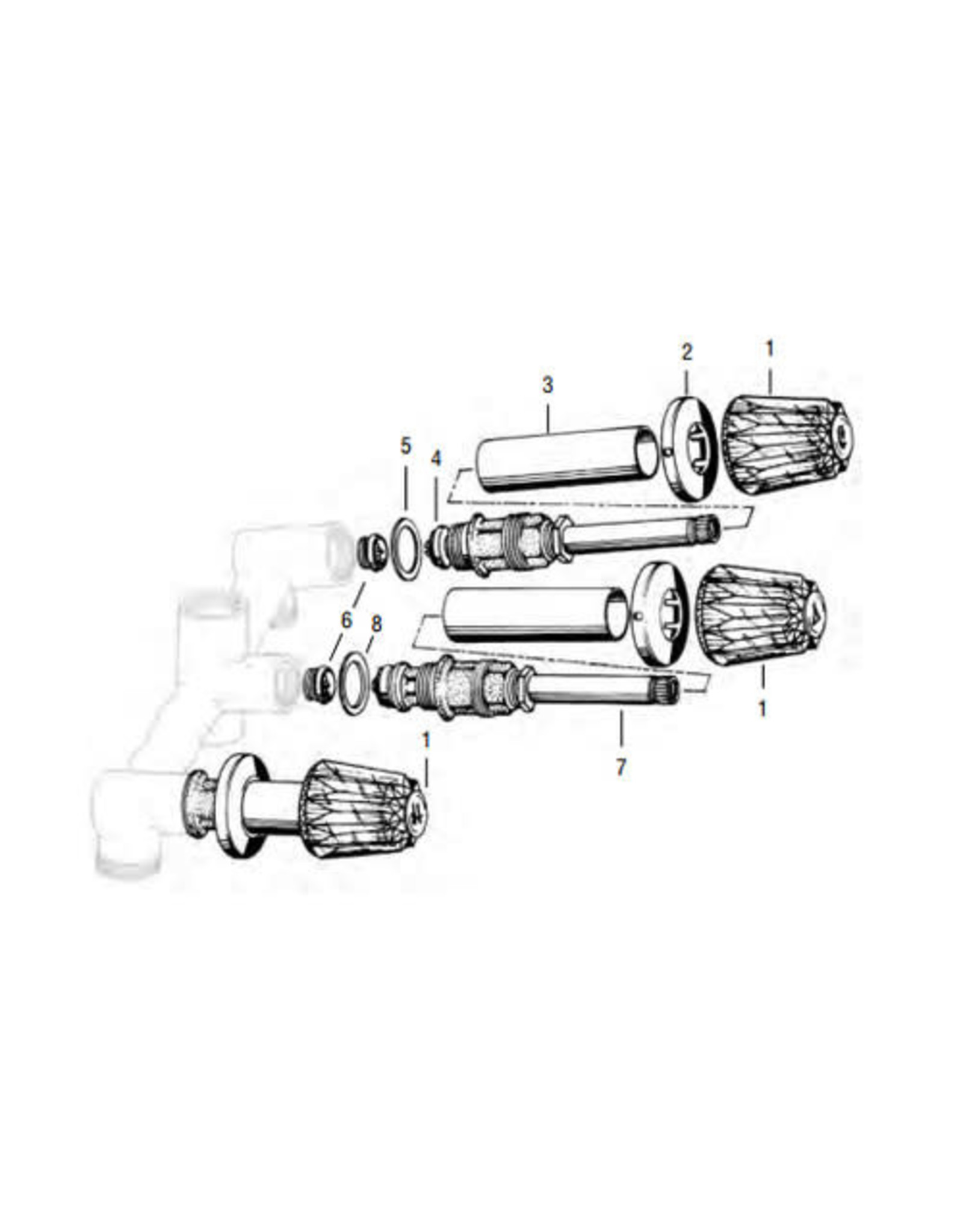 Price Pfister Old Style Windsor Tub/Shower Rebuild Kit