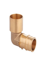 PRO PEX BRASS 3/4" FEMALE SWEAT ELBOW