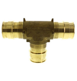 PRO PEX BRASS TEE 3/4" X 3/4" X 1"