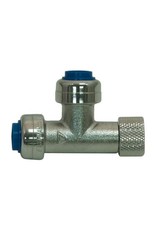 PUSH-FIT STOP VALVE TEE ADAPTER