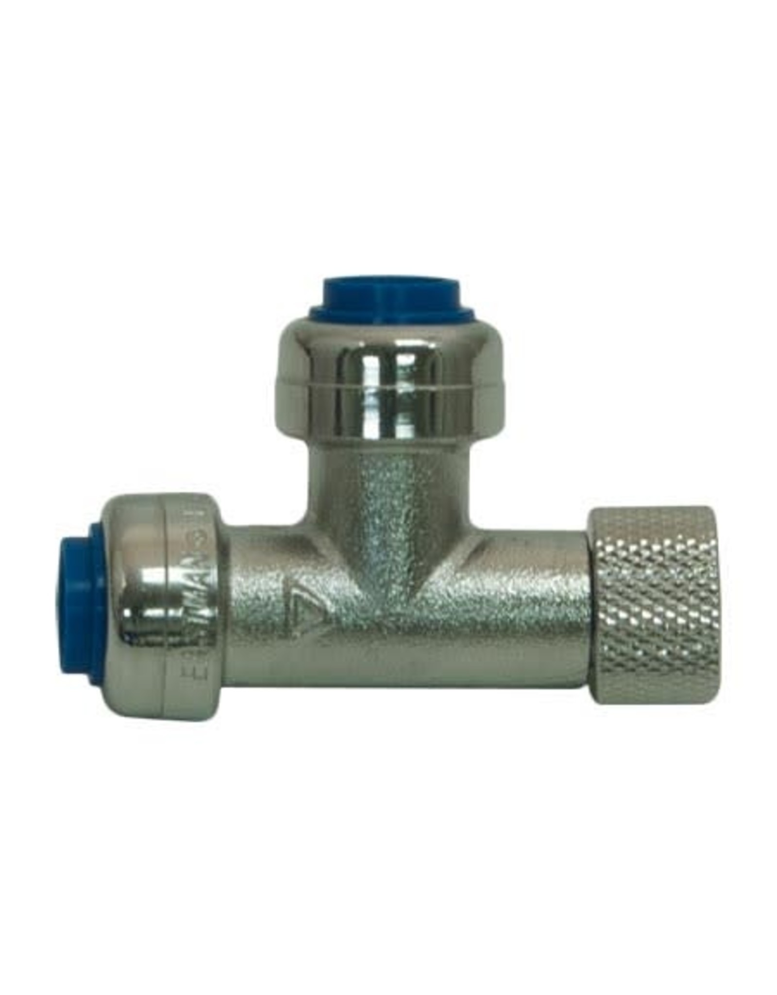 PUSH-FIT STOP VALVE TEE ADAPTER