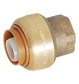 PUSHFIT BRASS CAP