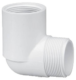 Pvc Sch 40 Street Elbow,1/2 In,MPT x FPT